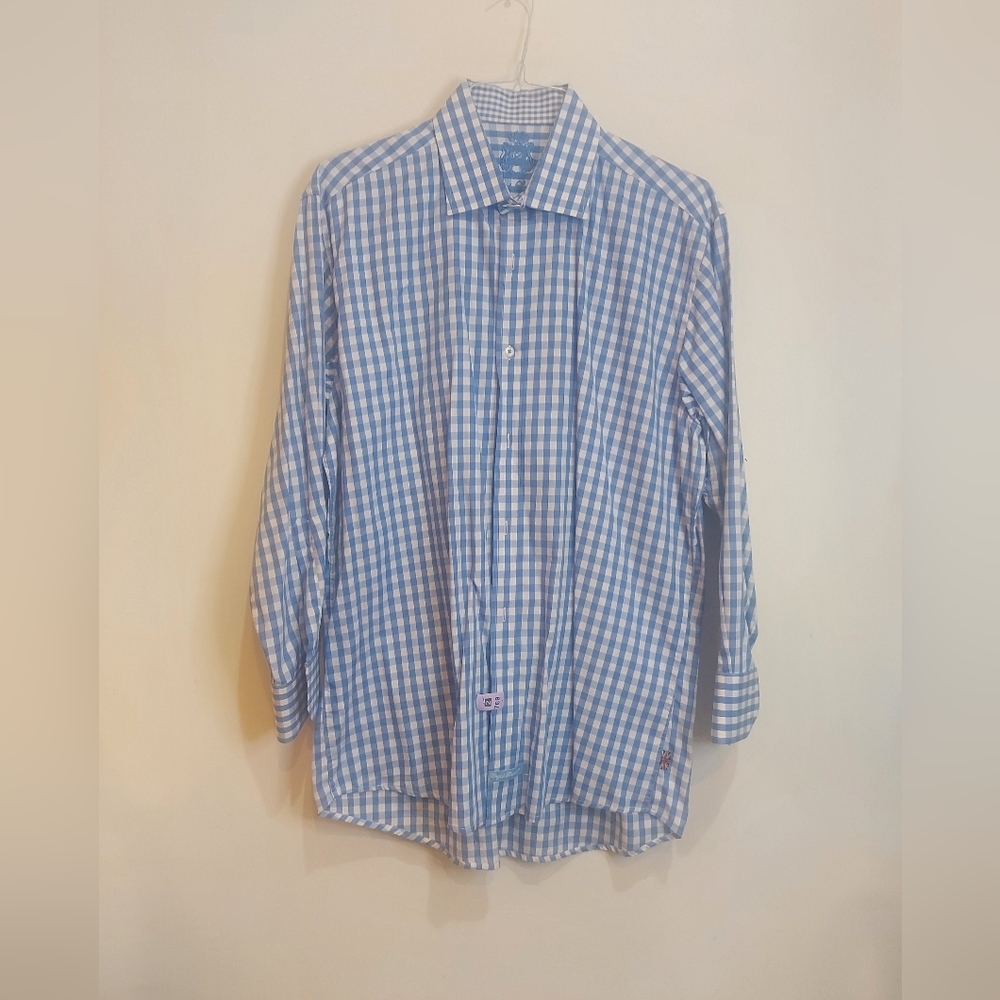 English laundry button down flannel shirt
